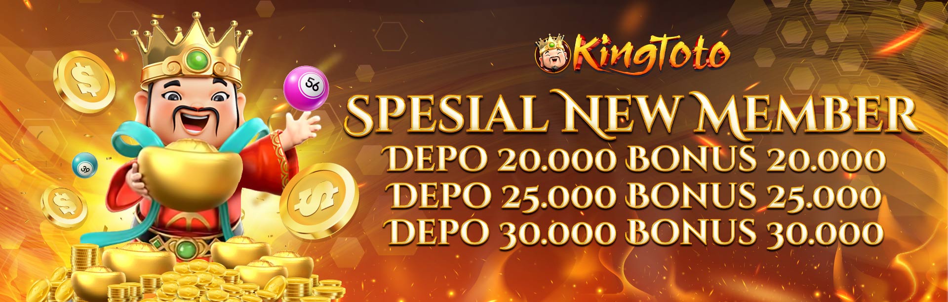 *WELCOME BONUS SLOT 100%